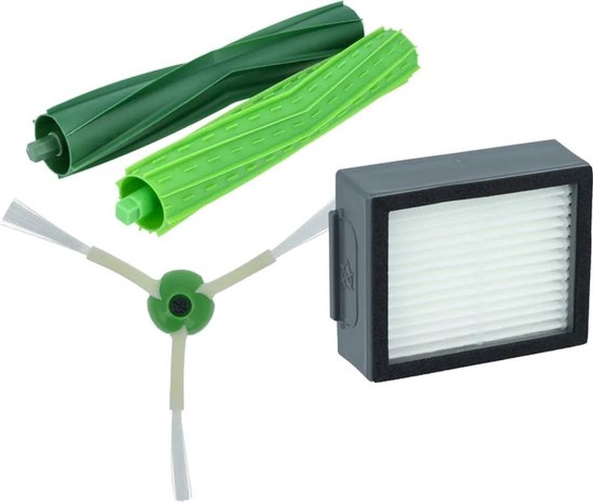 Geschikt voor iRobot Roomba-onderdelen set - 1 filter 1 zijborstel 2 hoofdborstels - Stofzuigeraccessoires, geschikt voor irobot Roomba i7 i7 i3 E5 i3 i4 i6 i6 i8 i8, vervangingsonderdelen