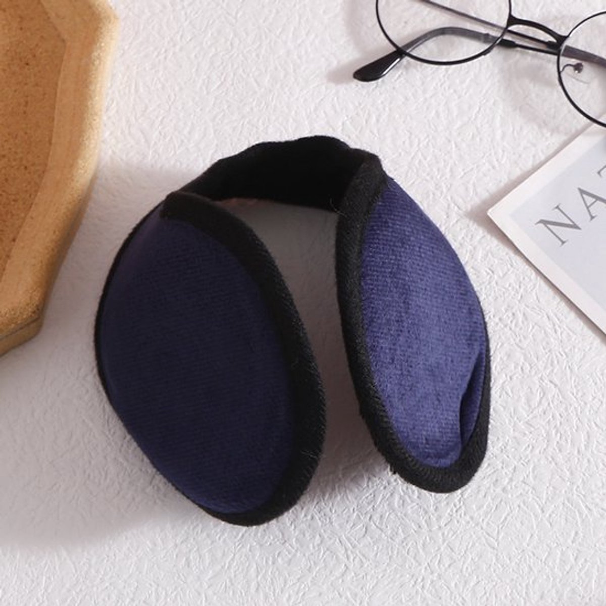 Warme oorkappen voor heren in de winter, oorkappen voor heren, warme, vorstbestendige en winddichte oorkappen voor de winter (kleur: marineblauw)