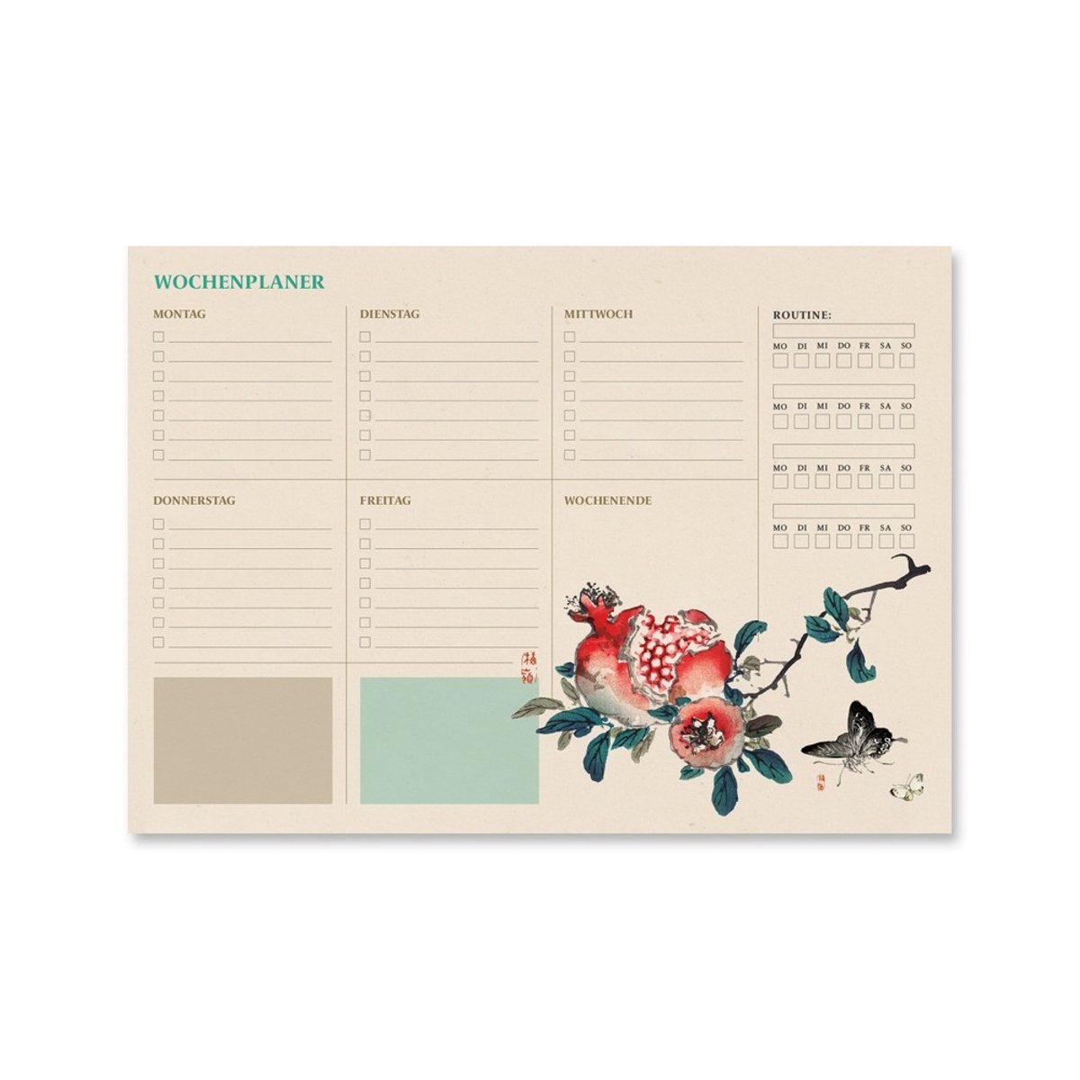 Grupo Erik - Japanese A4 Weekly German Planner - Multicolours