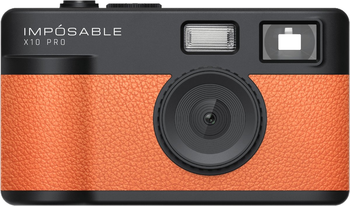 IMPÓSABLE - X10 PRO - Signal Orange - 12MP - Screenless Retro Camera - incl 4GB Memory Card