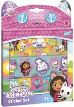 Gabby’s Poppenhuis stickerset 3 vellen stickers met speeldecor - Totum Gabby’s Dollhouse - creatief speelgoed meisjes vanaf 3 jaar
