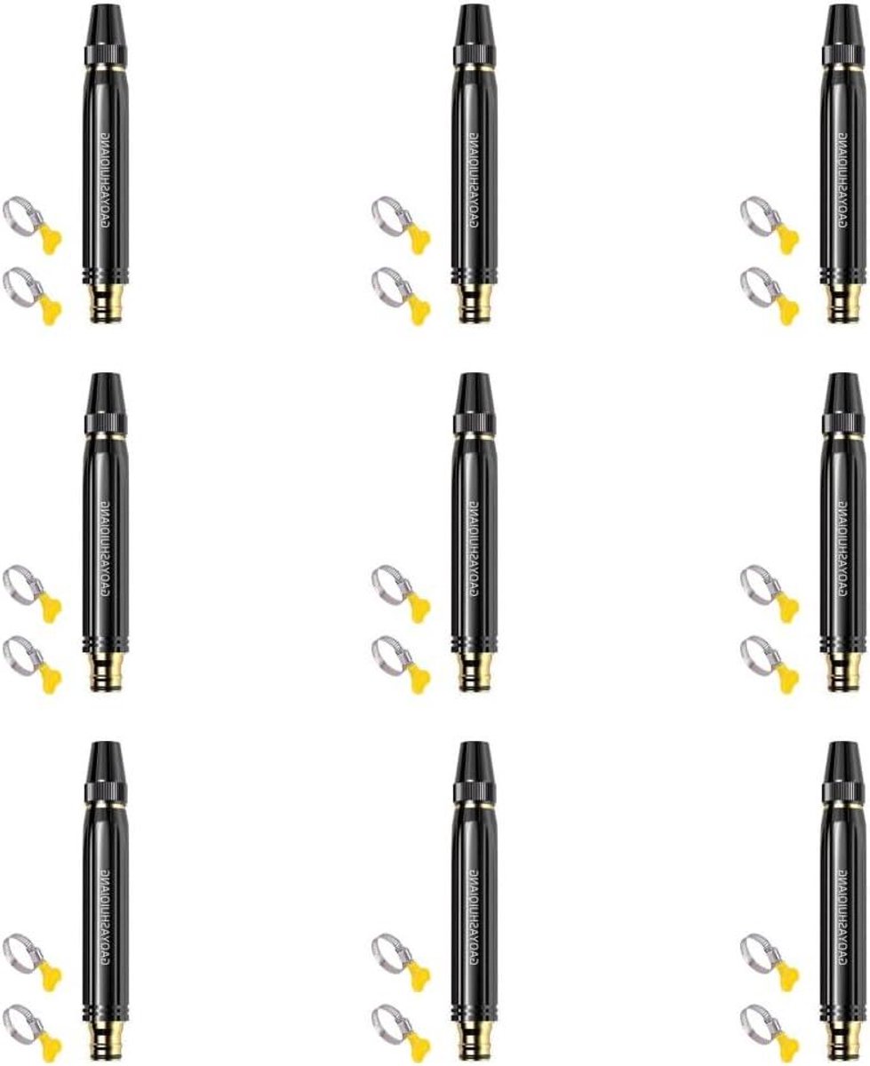 Watersproeikop Hogedruk - Reinigingsspuit - Auto en Huis Reinigen - Antisliphandgreep - 167 x 27 x 243 cm - Zwart