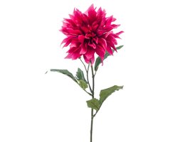 Emerald - Kunstbloem Dahlia fuchsia 60cm - Kunstplant voor binnen