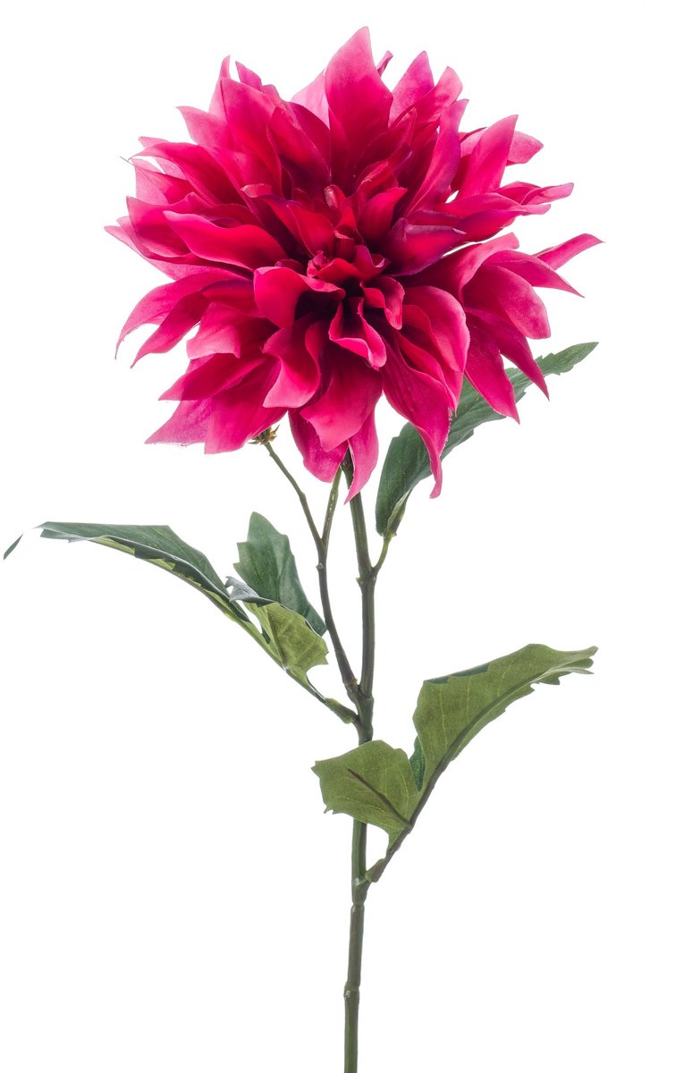 Emerald Kunstbloem Dahlia fuchsia 60cm - Kunstplant voor binnen