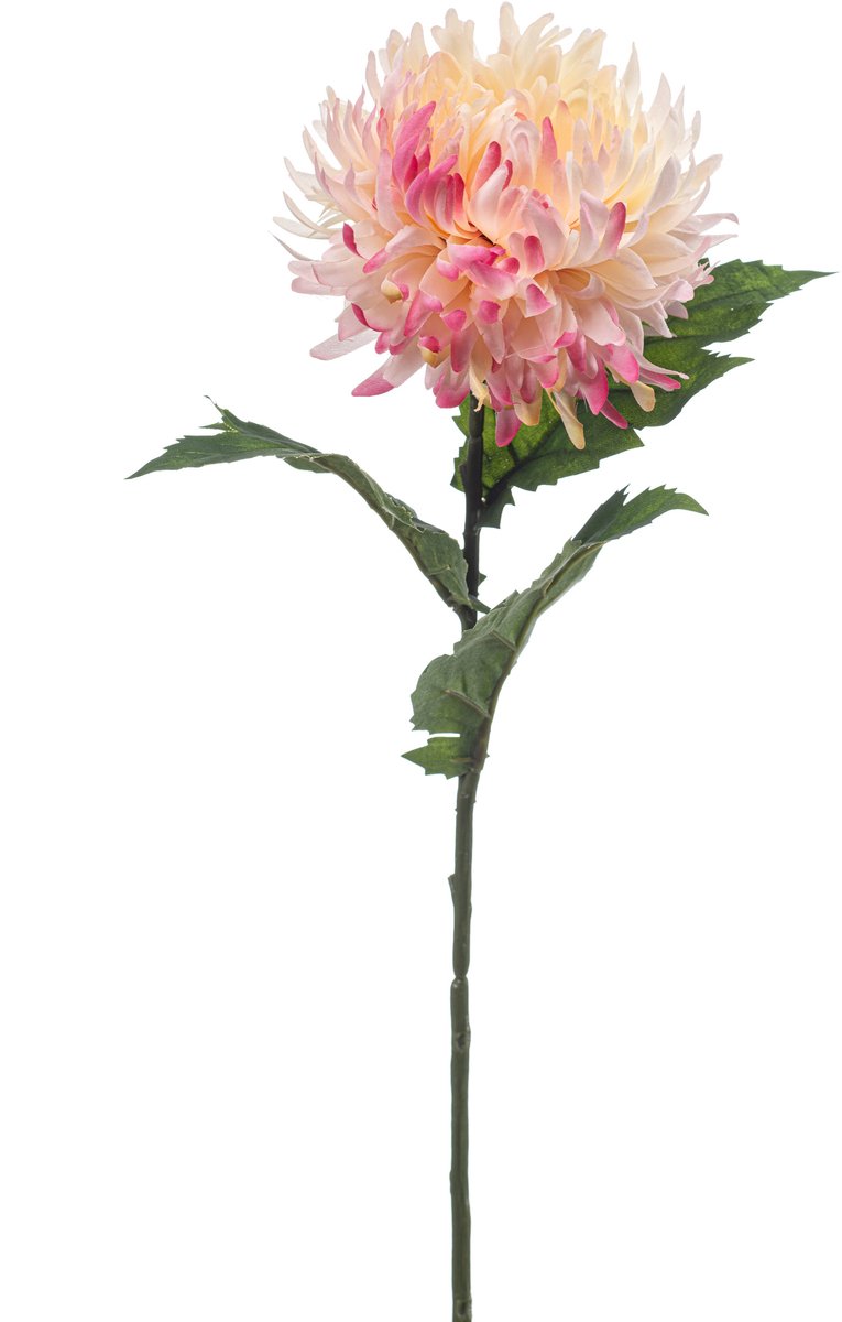 Emerald Kunstbloem Chrysant lichtroze 57cm - Kunstplant voor binnen