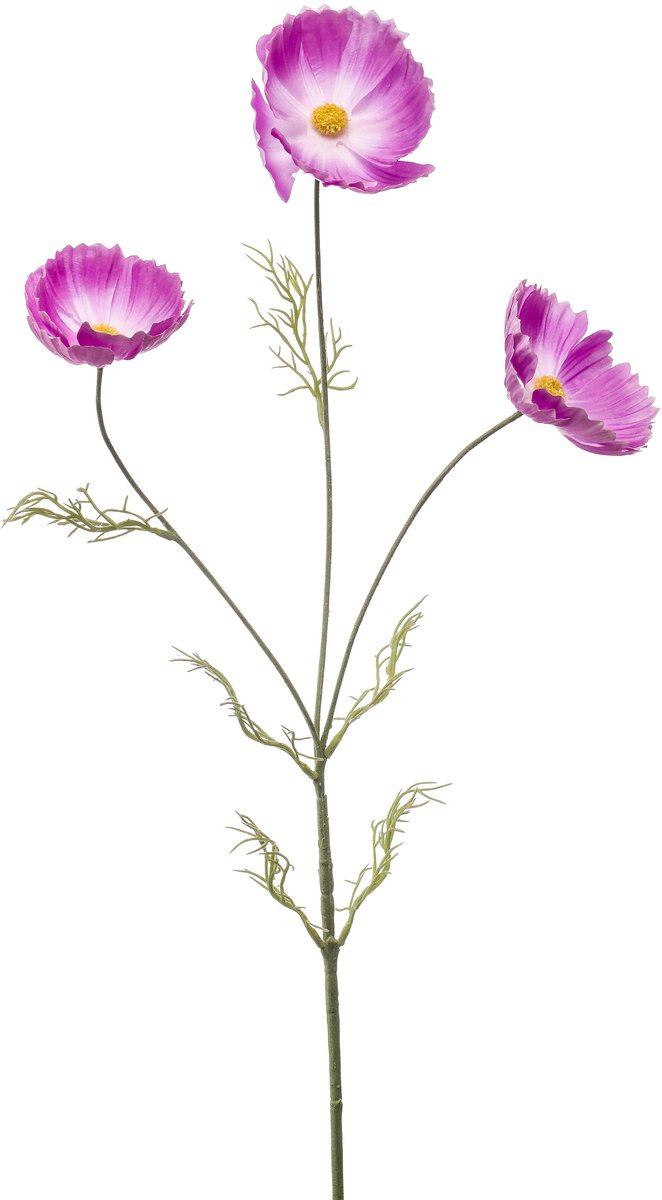 Emerald Kunstbloem Cosmos 80cm lila - Kunstplant voor binnen