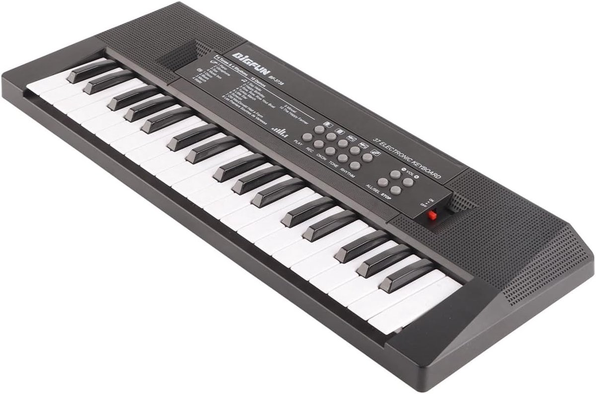 SnelShoppen - 37-Key Keyboard Piano voor Kinderen met Microfoon, Opnamefunctie, 8 Instrumenten, 6 Demo Songs, 5 Ritmes, Perfect voor Beginners