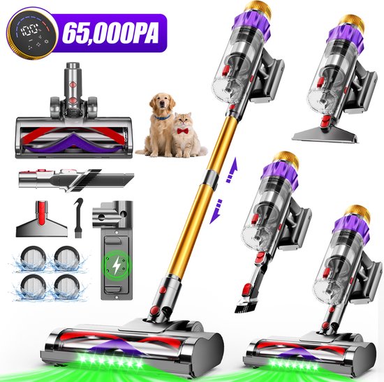 Elekiatech Draadloze Steelstofzuiger 70000Pa Goud - Suzhou AZA Clean Electric Technology Co., - €299,99