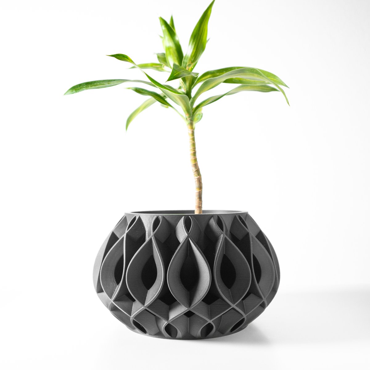 Skushy Viris Bloempot - Moderne Designpot voor Kamerplanten - Sculpturale Plantenpot voor Woonkamer en Kantoor - Premium Woondecoratie