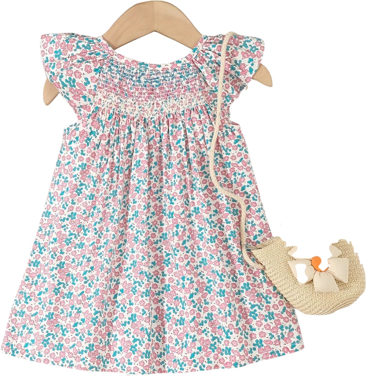Currero Zomerjurk Meisjes Zomerjurken Kinderen Jurk Meisje Ibiza Stijl Sundress Kinderkleding 1-2 Jaar Roze