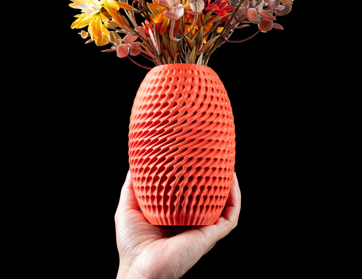 Skushy Vaas Burrow - Geschikt voor Bouwbloemen - Japandi Designvaas voor Droogbloemen en Kunstbloemen - Sculpturale Decoratieve Vaas - Moderne Woondecoratie