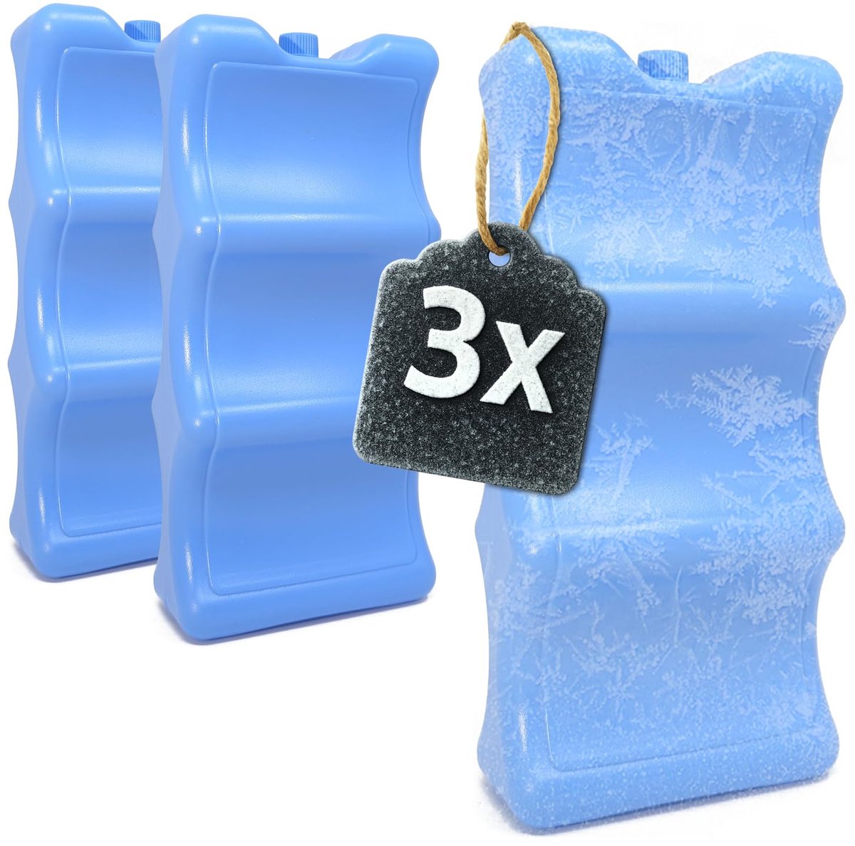SnelShoppen - 3x Koelelementen voor Blikjes en Kleine Flesjes - Ideaal voor Koelbox, Koeltas, Feest, Camping, Tuin, Keuken - Can Ice Pack - Koudhouder
