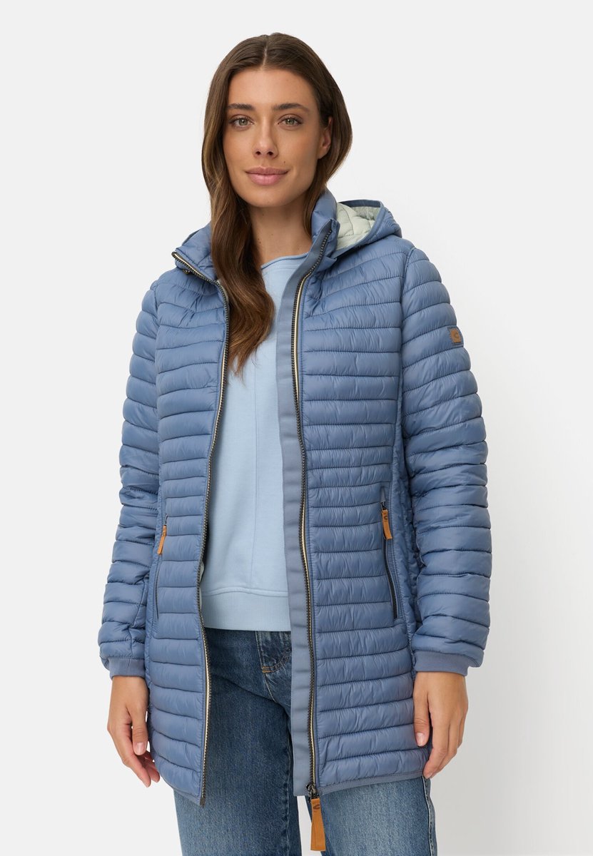 active Waterafstotend gewatteerd jack met ritssluitingen womenswear- Rookblauw Roodblauw