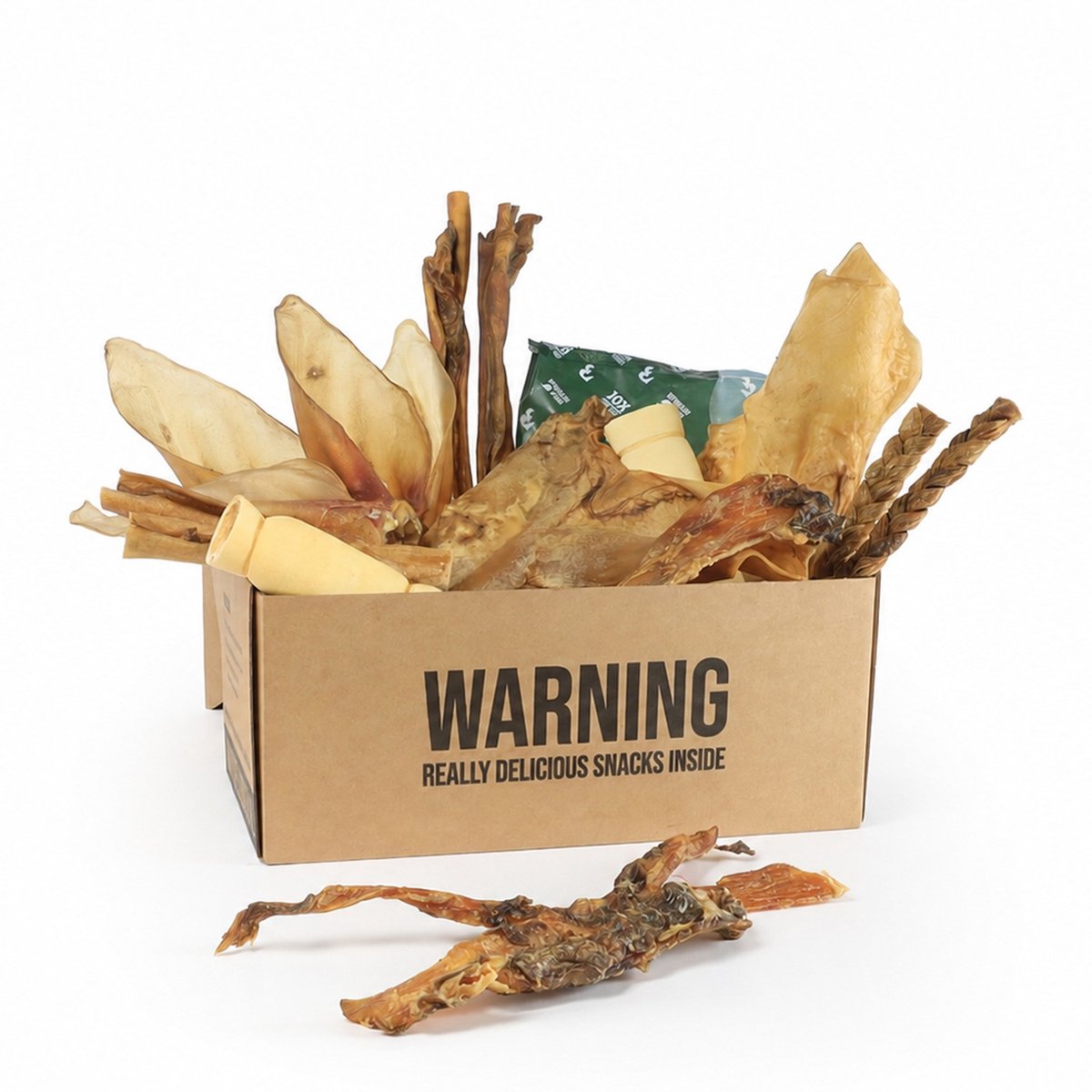 Kauwsnacks Box 10–25 kg – Voor Sterke Kauwers | Bellobox