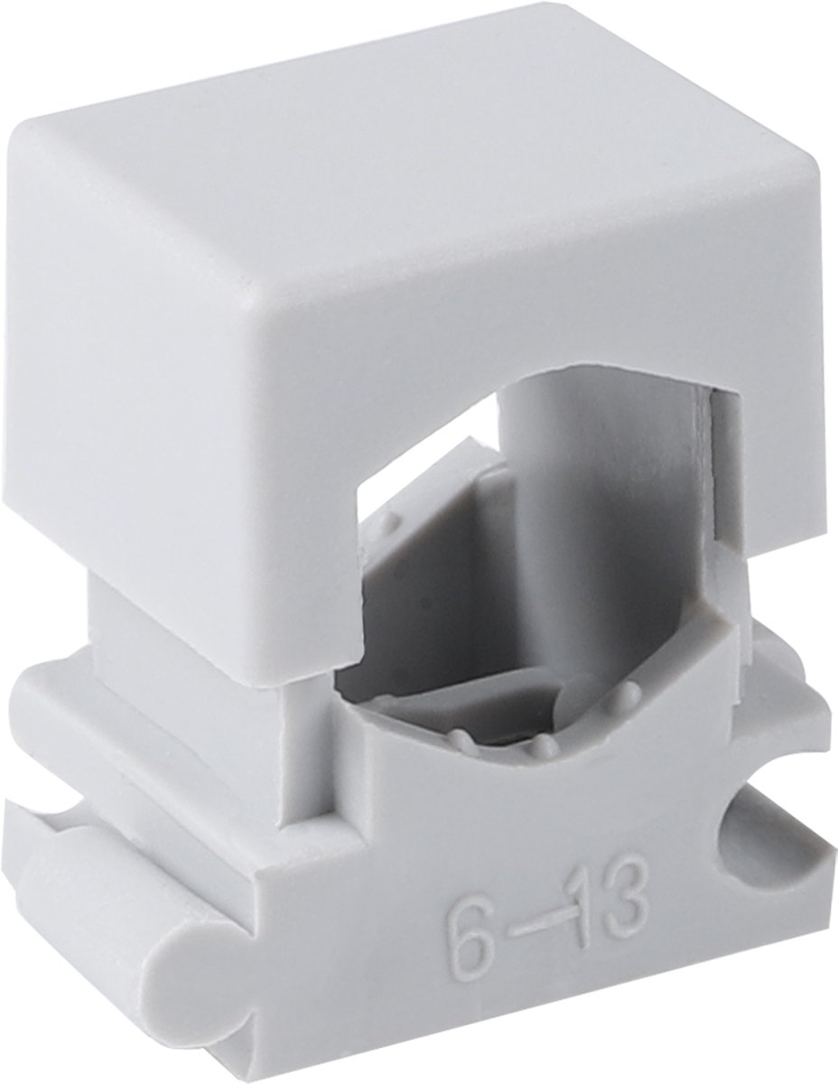 Drukzadels Blokmodel Koppelbaar 6|13 mm Grijs | 20 Stuks