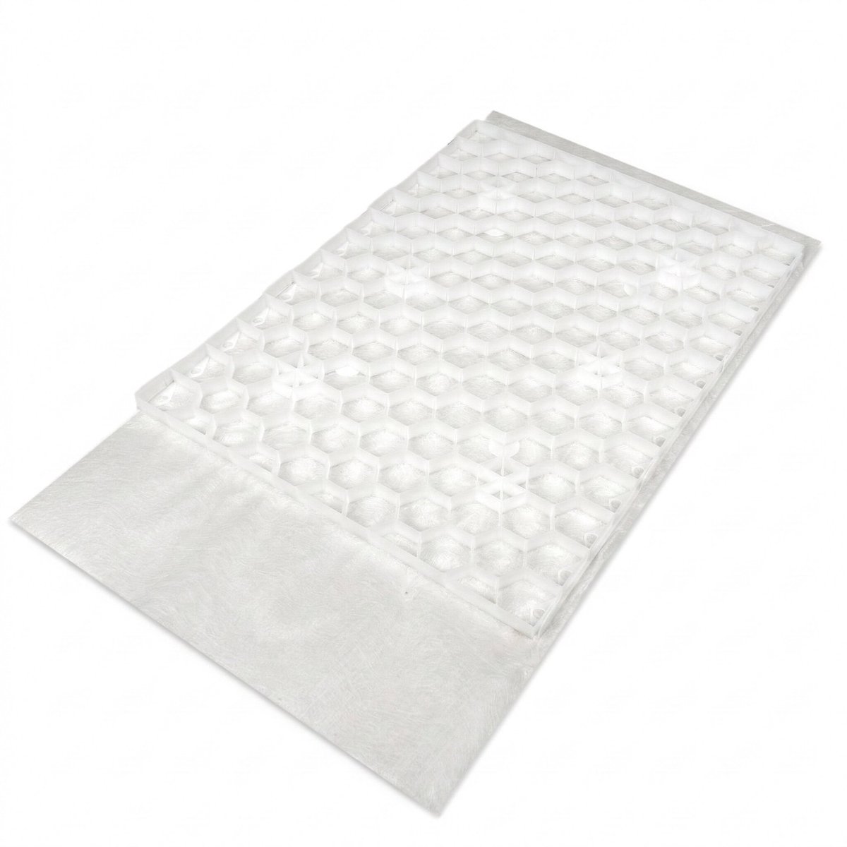 Grindmat met Worteldoek HDPE Wit 60 x 80 x 2,5 cm | Per stuk