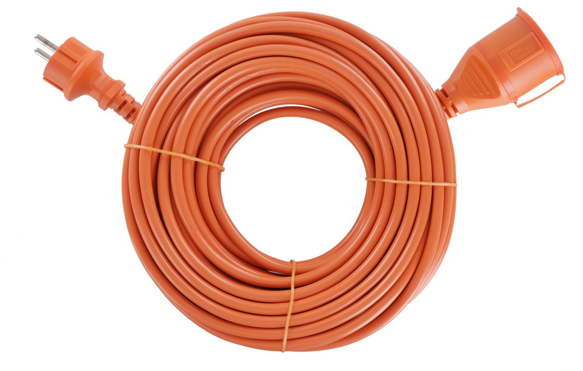 Verlengsnoer Oranje IP44 2 x 1,5 mm² 20 Meter | Per Stuk