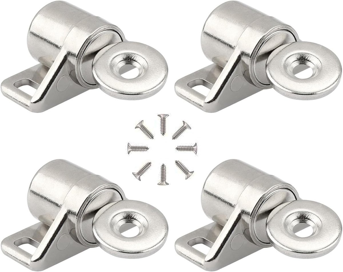 Magnetische deurstoppers set van 4, sterke magnetische vangst voor keukenkast, kledingkast
