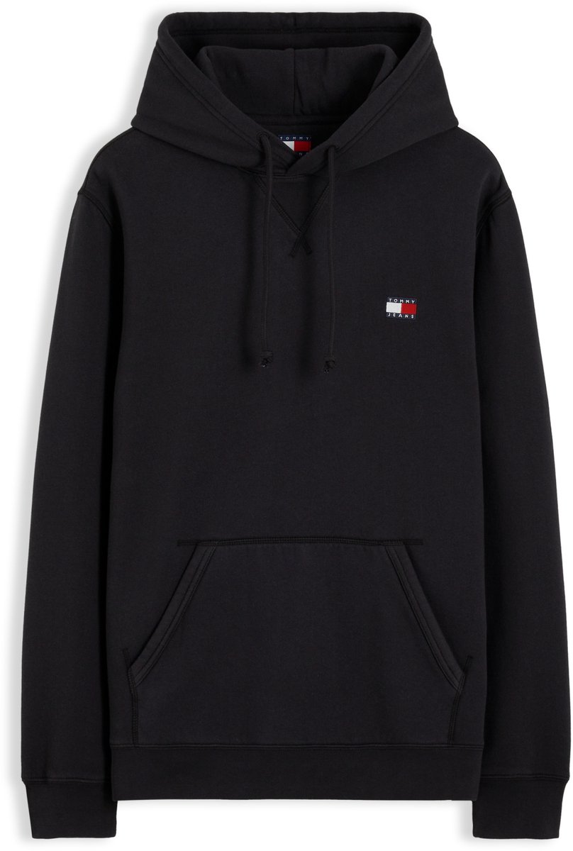 Tommy Jeans Trui Tjm Reg Badge Hoodie Ext Dm0dm23606 Bds Mannen Zwart