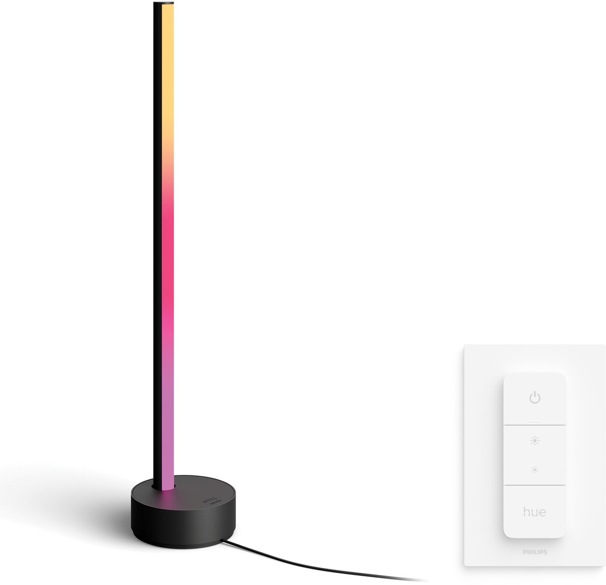 Philips Hue Signe Tafellamp (Zwart) - Wit en Gekleurd Licht - Incl. Hue Dimmer Switch - Hue White and Color Ambiance