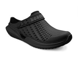 Slippers - Boaonda - Flow Clog Heren - Lichtgewicht All - Terrain Slipper met MUV PU-Zool - Confortech TR - Waterafvoer - Anatomisch Voetbed & Sneldrogend Design - Zwart- 43