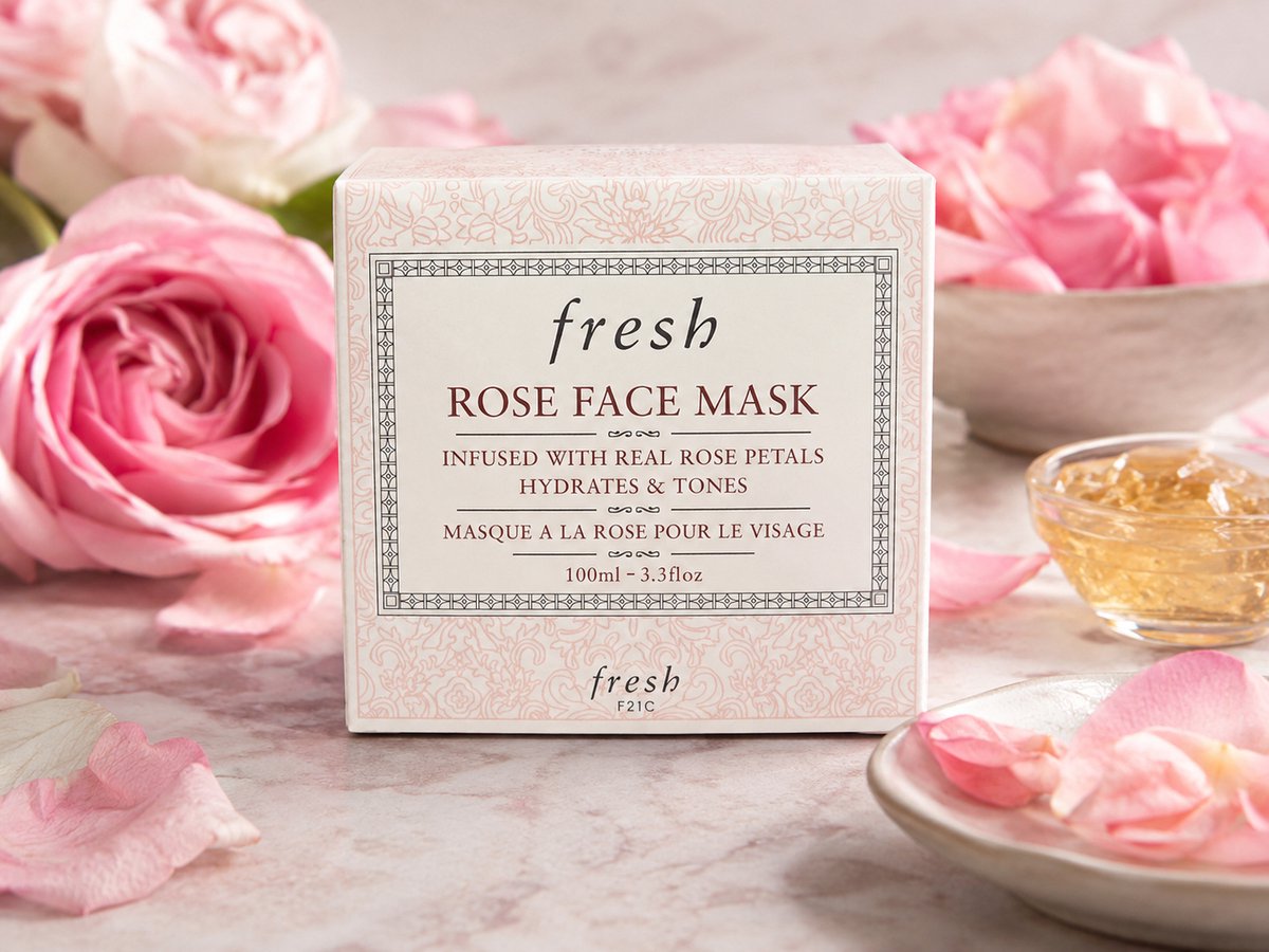 Fresh - Rose Face Mask - Infused With Real Rose Petals - 100ml