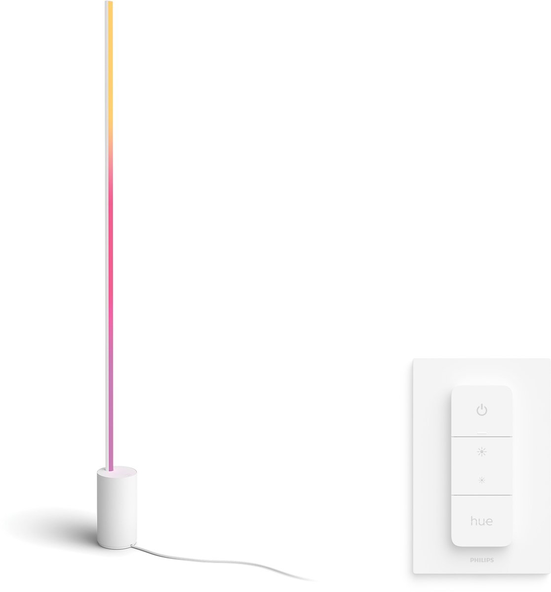 Philips Hue Signe Vloerlamp (Wit) - Wit en Gekleurd Licht - Incl. Hue Dimmer Switch - Hue White and Color Ambiance