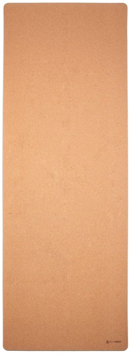 SnelShoppen - Yogamat voor Kinderen 122x61 cm van Kurk en Rubber, Antislip, Vrij van Schadelijke Stoffen, Veganistisch en Duurzaam, Inclusief Yogatas,