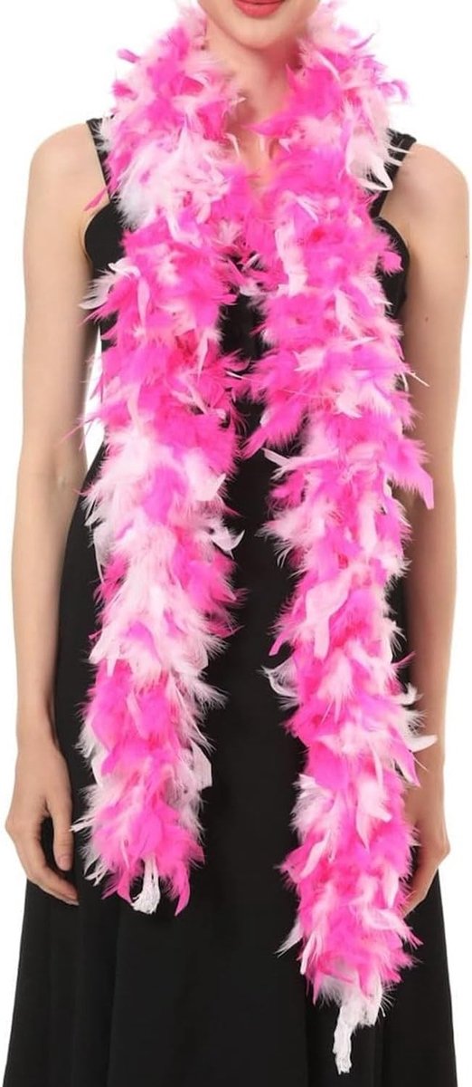 Elegante Veren Sjaal van 120 cm voor Kostuums - Perfect voor Charleston, Flapper en Carnaval Feesten