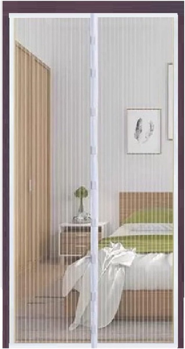 Retractable Mesh Screen met Magneten - Handsfree Insectenwering voor Deuren en Raamopeningen - Duurzaam en Gemakkelijk te Installeren 82,7x39,4 cm