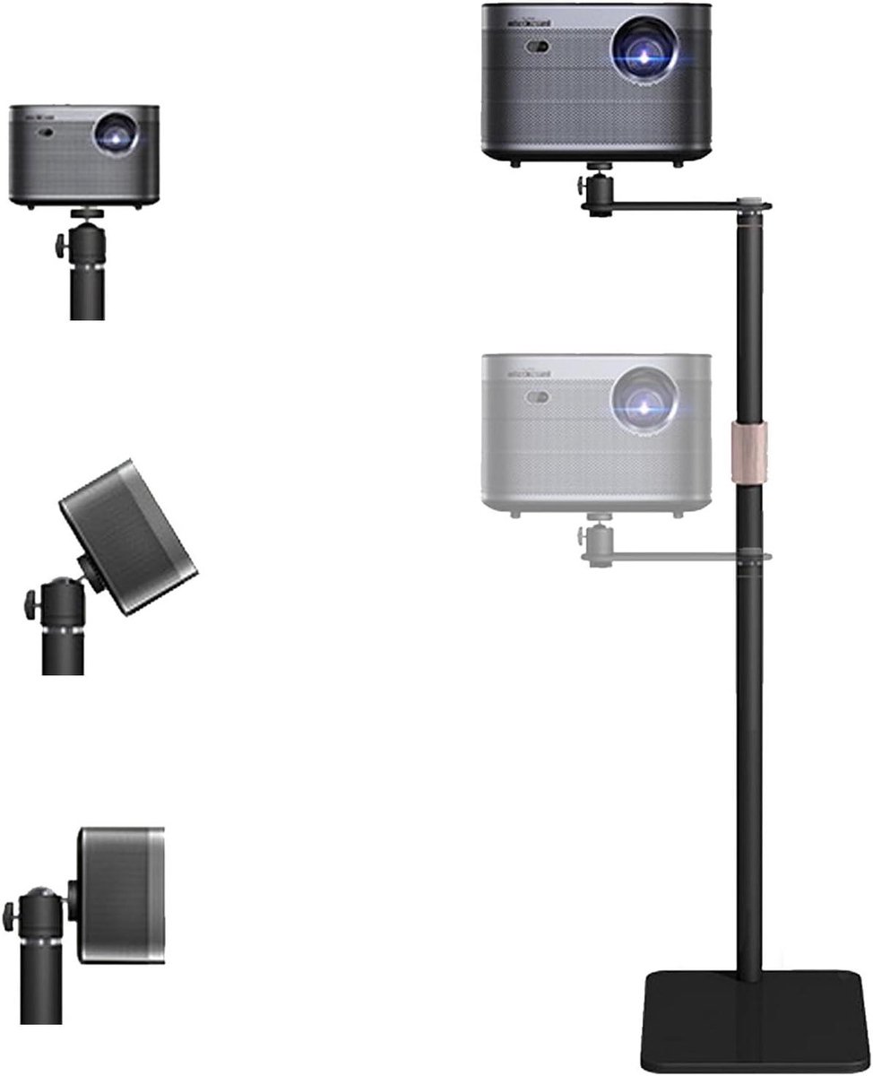 Beamerstandaard Vloer - Projectorhouder - Filmavond Thuis - 360 Graden Draaibaar - 85-130 cm - Zwart