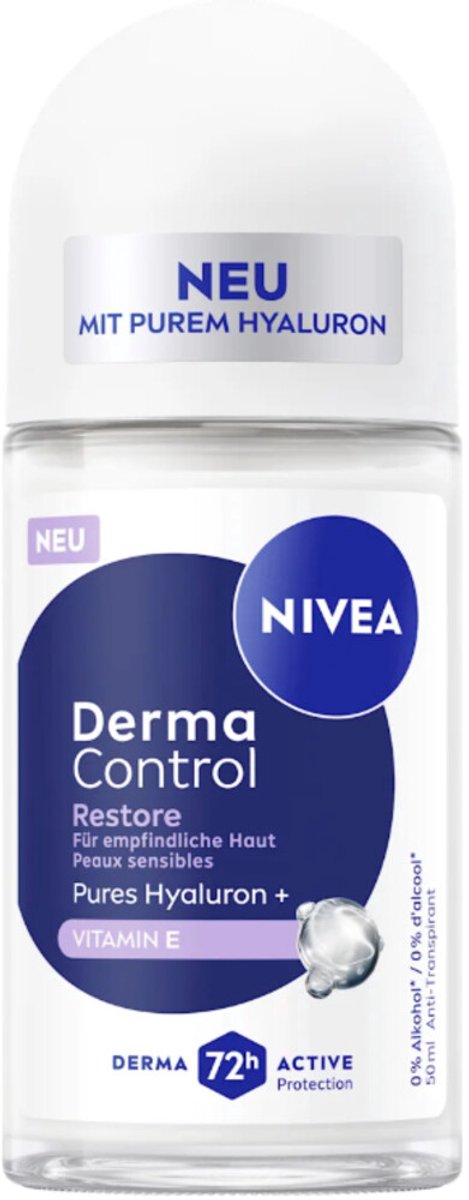 NIVEA Deo Roller Derma Control Restore 50 ml - Gevoelige Huid