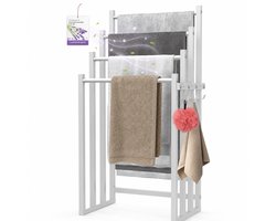 Porte-serviettes blanc 4 barres