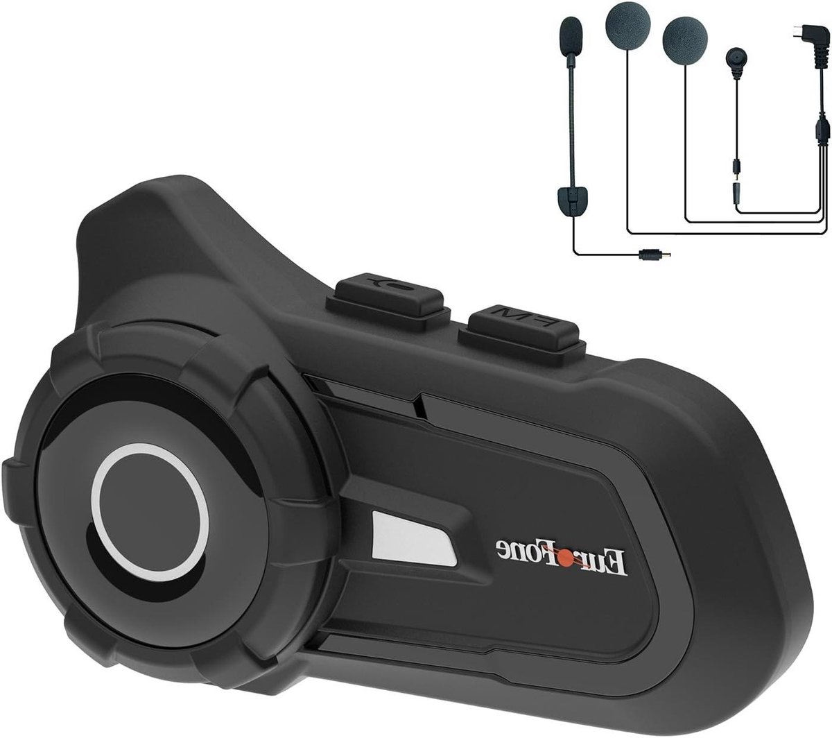 Motorhelm Headset - Communicatie Systeem - Motor Rijden - 800M Intercom Bereik - 20 Uur Gebruik - Zwart