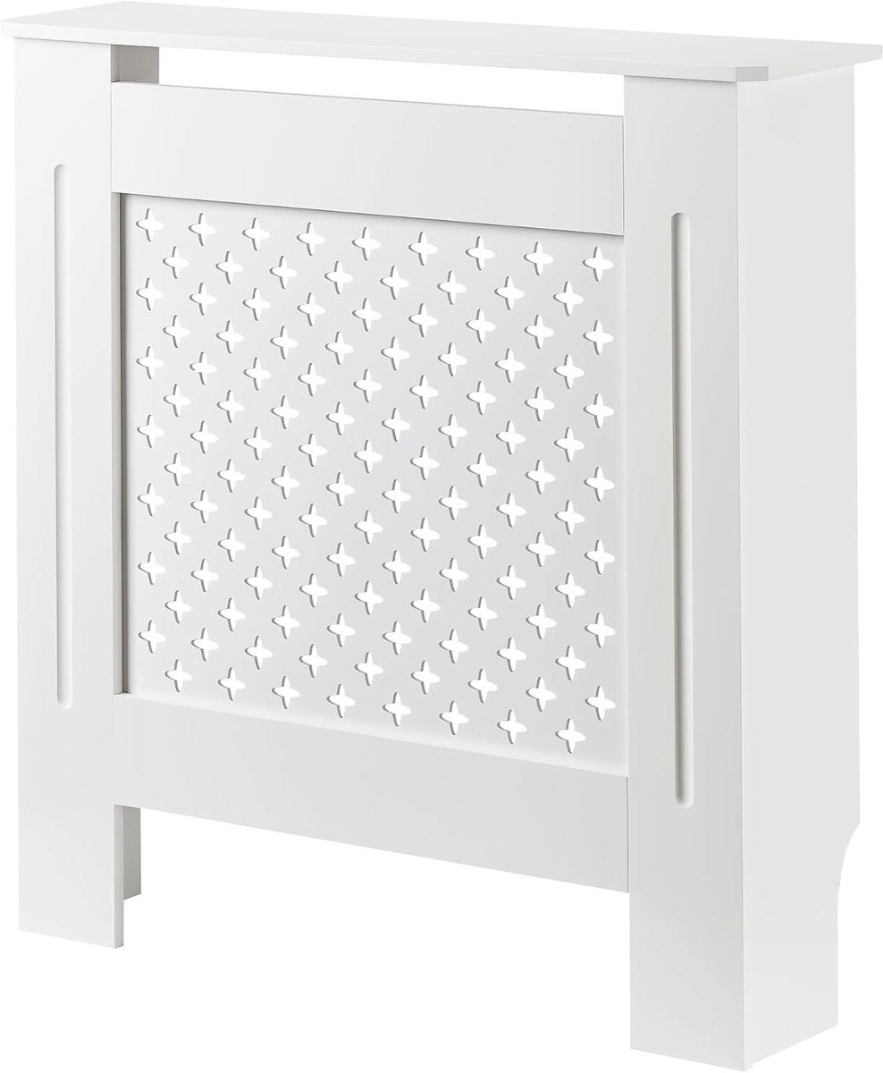 Radiatorombouw Wit - Verwarming Bekleden - Ruimte Verfraaien - Duurzame MDF Constructie - 78x19x82 cm - Wit