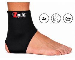 Ezeefit - Anti-Blarensok 2mm Blarensokken - 2 Stuks - Zwart - Extra Dempend & Anti-Wrijving - Maat L (41-44 EU)