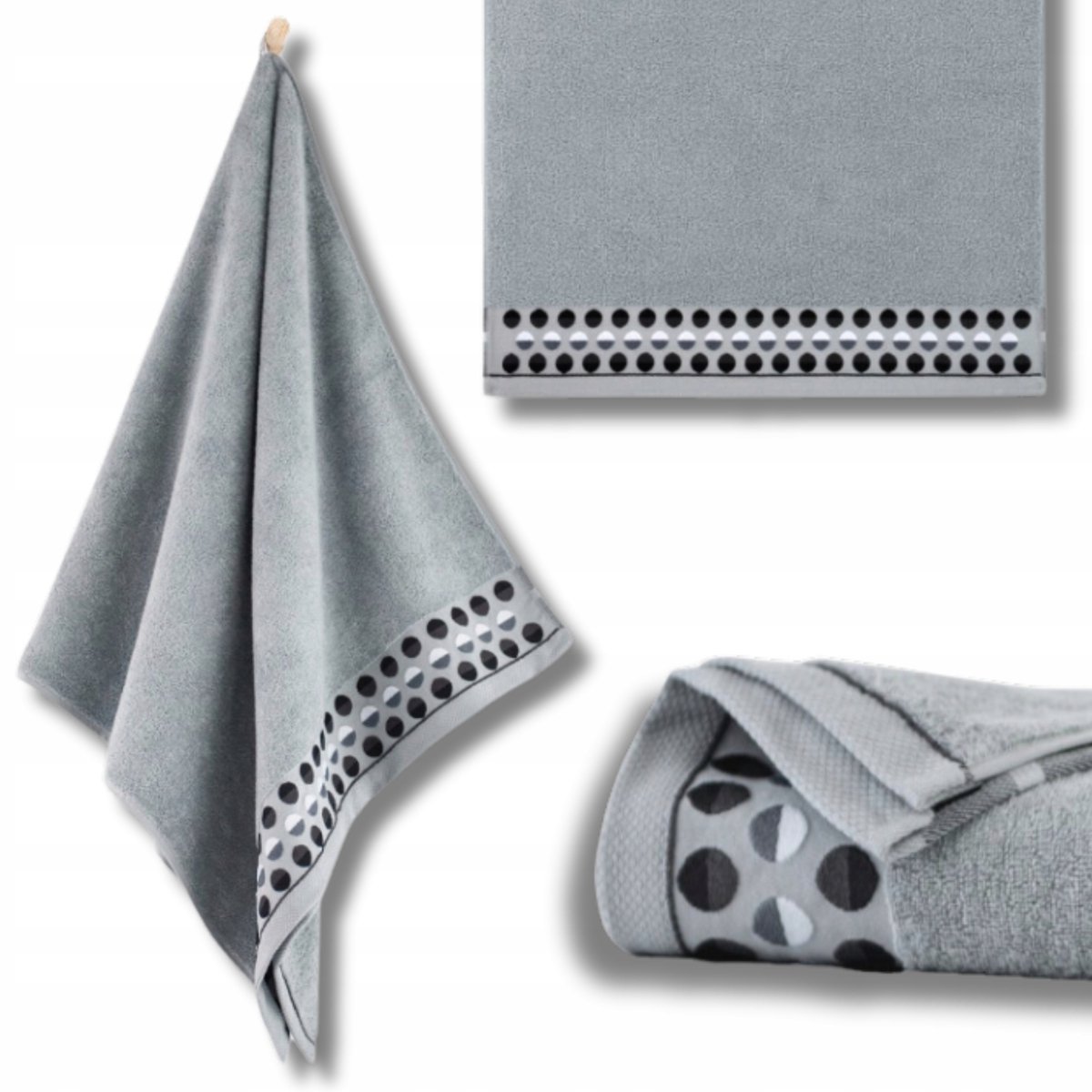 Zwoltex ZEN-2 Serie - Handdoek - Popiel - 50x90 - Hoogwaardige Egyptische Katoen