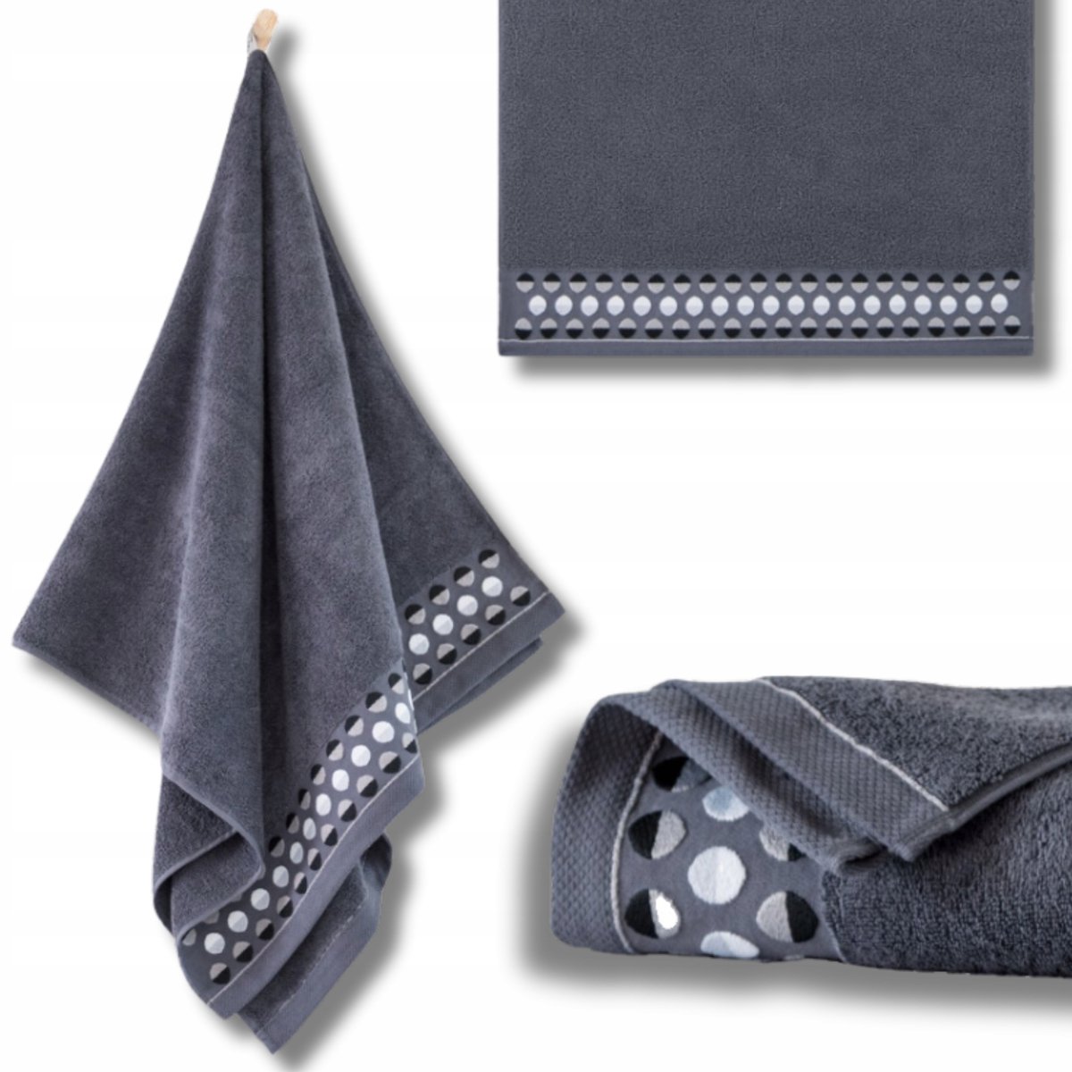 Zwoltex ZEN-2 Serie - Handdoek - 50x90cm - Grafiet - Ultrasoft Technologie
