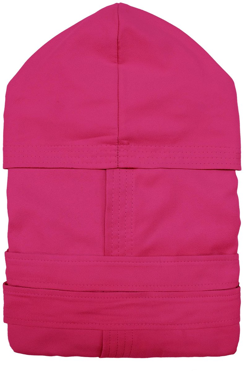 SnelShoppen - Fuchsia Microvezel Badjas voor Kinderen, Uniseks, Junior 13-14 Jaar, Ideaal voor Fitness, Reizen, Thuis en Vakantie