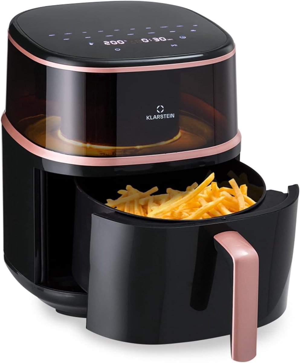 SnelShoppen XL Heteluchtfriteuse 7 5L Air Fryer met 16 Programma's Stoomfunctie 1500W Gezond Frituren zonder Olie voor Keuken Feest en Gezinne