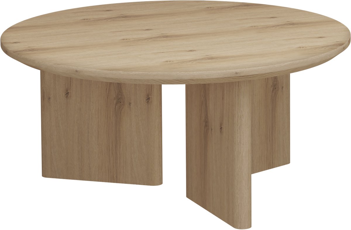 Chatham-Ronde Salontafel - 80 cm eikenhout look