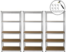 E-rax magazijnstellingen - gegalvaniseerd - 3 stuks - 200 kg/plank
