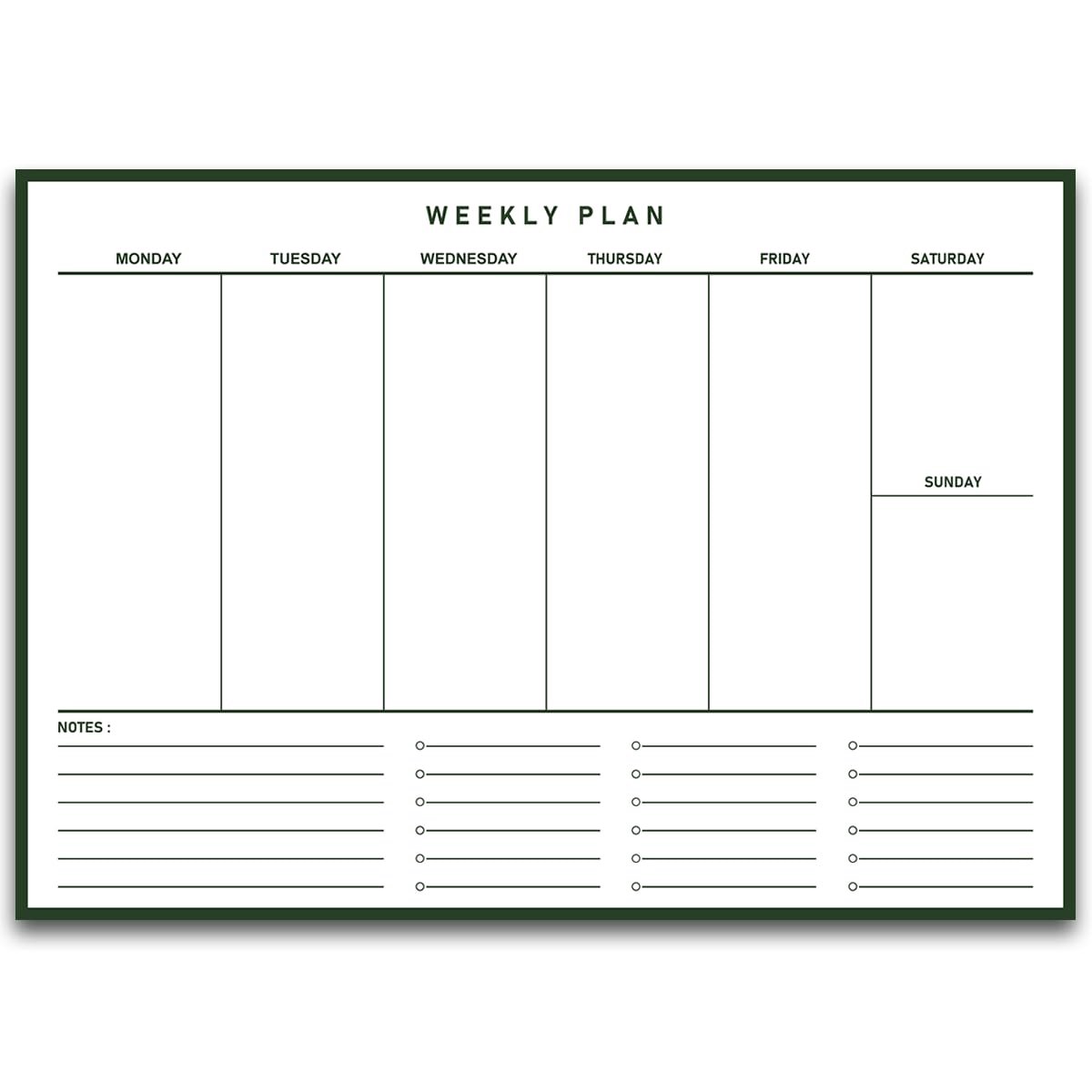 SnelShoppen - Professionele A4 Weekplanner Ongedateerd 50 Pagina's 100gsm Premium Papier Bureauplanner To-Do Lijst Notities Organizer voor Thuis en Ka
