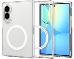 Spigen | Hoesje Geschikt voor Samsung Galaxy Z Fold 8 | Air Skin | Back Cover | met MagFit | Clear Wit