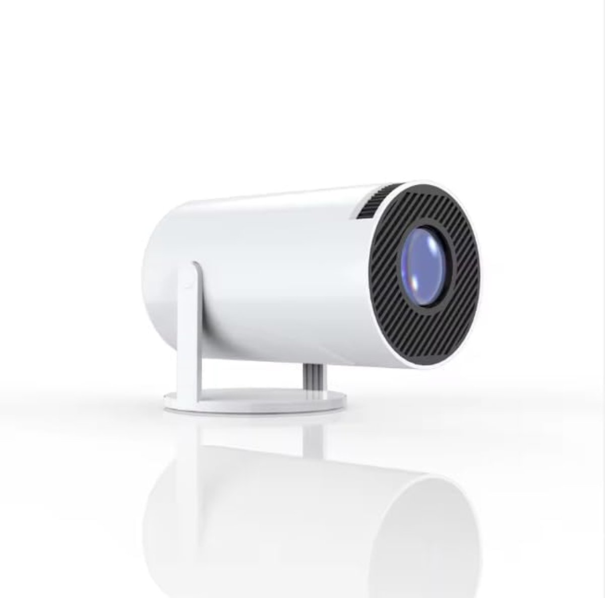 SnelShoppen - HY300 Mini Portable Projector 4K - 500 ANSI Lumens - Draadloze Dual 2.4G/5G WiFi - 94 Inch - Elektronische Keystone - Home Cinema Projec