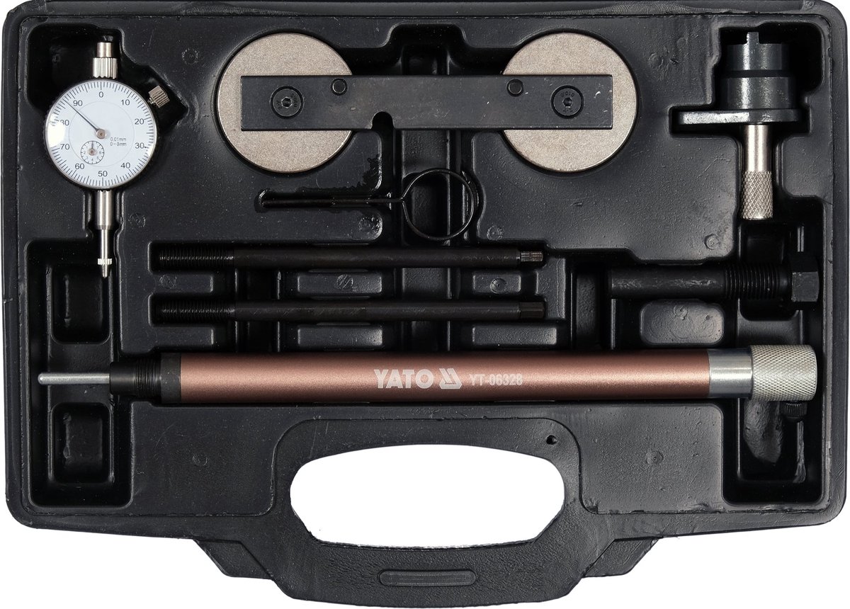 YATO Professionele Spelingtester / Chassistester – Voor Ophanging, Kogels, Lagers & Stuurinrichting – 1/2" Aansluiting – Wieloplopen Tester voor Personenauto's & Bestelwagens