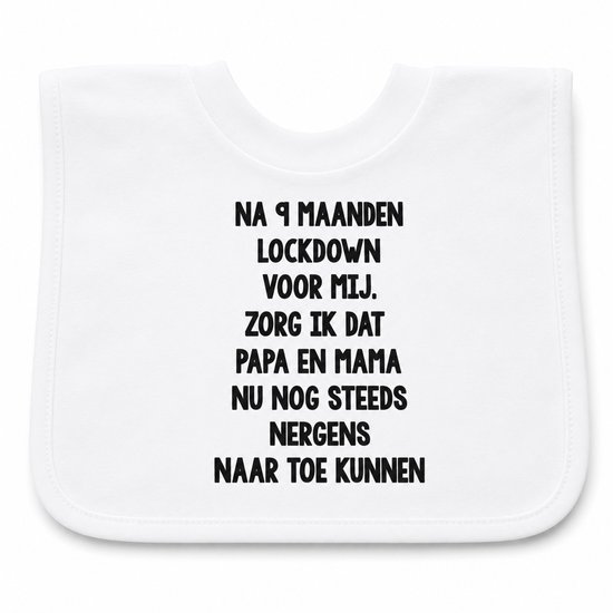 Baby slabbetje mooiste cadeau tekst sinterklaas eerste kerstmis zwangerschap bekendmaking aankondiging voor de liefste aanstaande geboorte gaat worden jullie worden zwangerschapsaankondiging lockdown van BeterBedrukken — afbeelding 2
