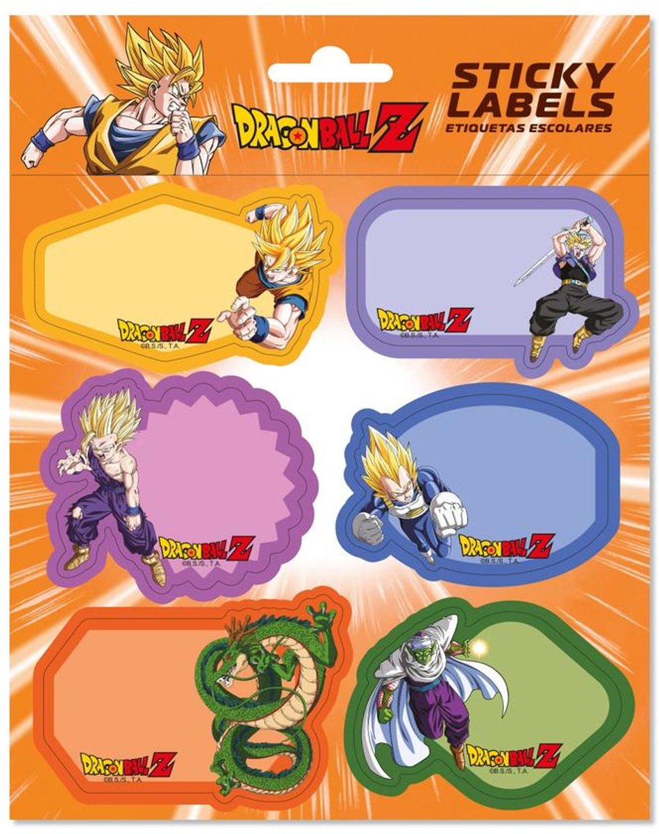 Grupo Erik Dragon Ball - Premium SelfAdhesive Labels Zelfklevende etiketten - Multicolours