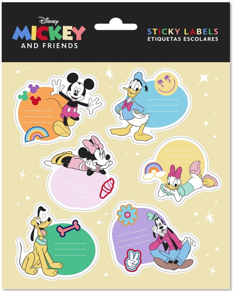 Grupo Erik Disney Mickey Mouse - And Premium SelfAdhesive Labels Zelfklevende etiketten - Multicolours