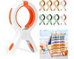 Strandhanddoekclips - 9 stuks - Grote Wasknijper - Quiltclips - Wasknijpers - Grote Knijpers - Handdoekknijpers - Strandlaken Knijpers - Handdoek Klemmen - Strandlakenclip voor strandstoel - Winddicht - Voor badhanddoek, beddengoed en kleding